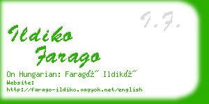ildiko farago business card